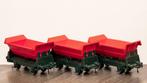 FLM: 1456 set van 3 rode kiepwagons voor H0-spoor, Ophalen, Gebruikt, Wagon, Analoog