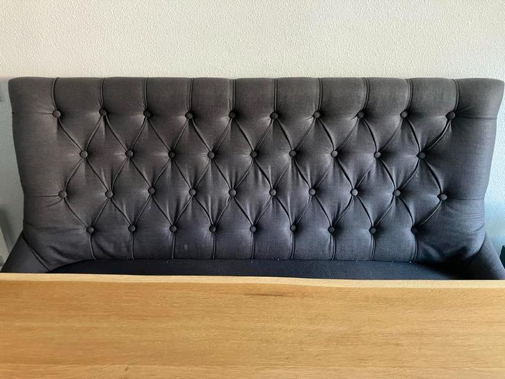 Eetbank met knopen - 155cm, Antiek en Kunst, Antiek | Meubels | Stoelen en Banken, Ophalen