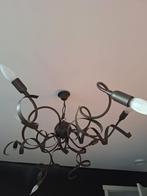 Unieke metalen hanglamp met sierlijke krullen, Ophalen, Gebruikt, Metaal, Modern