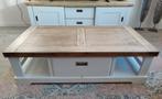 Salontafel Acaciahout met lade, Ophalen, Gebruikt, 100 tot 150 cm, 50 tot 100 cm