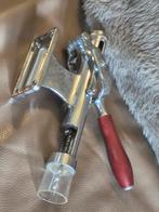 Wijnopenen flessenopener kurkentrekker muurbevestiging rvs, Ophalen of Verzenden, Gebruikt