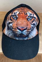 Zwarte baseball cap/pet met tijger, Ophalen of Verzenden, Zo goed als nieuw, Jongen of Meisje