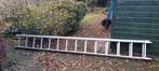 Uitschuif ladder 2 delig, Doe-het-zelf en Verbouw, Ladders en Trappen, Ophalen, Gebruikt, 4 meter of meer