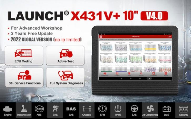 nieuwe Elite Versie LAUNCH X431 V + V4.0 Professionele diag, Auto diversen, Autogereedschap, Ophalen of Verzenden