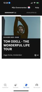 Tom Odell staplek ticket, Tickets en Kaartjes, Concerten | Pop, Eén persoon, Maart