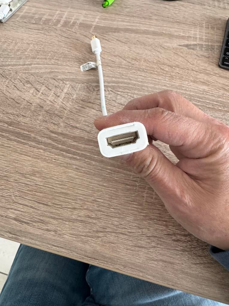 Allteq Mini Displayport naar HDMI kabel - 0,20m, Ophalen of Verzenden, Gebruikt, Minder dan 2 meter, HDMI-kabel