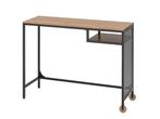 Ikea FJÄLLBO | Laptop Table | Black | 100x36 cm, Huis en Inrichting, Bureaus, Met wielen, Zo goed als nieuw, Ophalen, Bureau