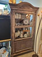 Antieke servieskast brocante grijsachtig, Ophalen