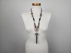 3x Ketting goud+zilverkleurig, schakels parels en medaillons, Overige materialen, Overige kleuren, Nieuw, Met strass