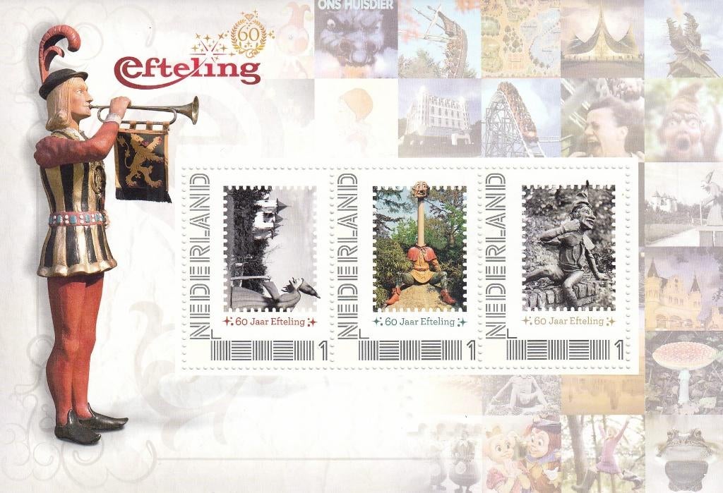 Nederland- 2012- Efteling- 60 Jaar Efteling- P, Ophalen of Verzenden, Na 1940, Postfris