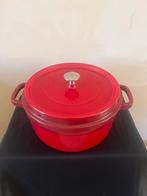 Rode Cuisinova Gietijzeren Braadpan, Kookpan of Snelkookpan, Gebruikt, Ophalen of Verzenden, Gietijzer