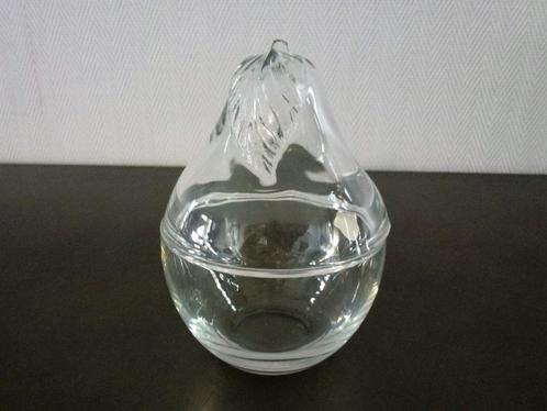 Vintage glazen pot, peer vorm van d'arques uit Frankrijk, Antiek en Kunst, Antiek | Glas en Kristal, Ophalen of Verzenden