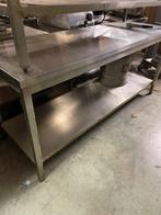 Werktafel afmeting 200 x 70 x 90 cm, Ophalen of Verzenden, Gebruikt, RVS Meubilair