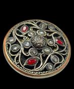 Prachtige Antieke grote Speld met Roos Diamanten, Overige materialen, Verzenden, ., .