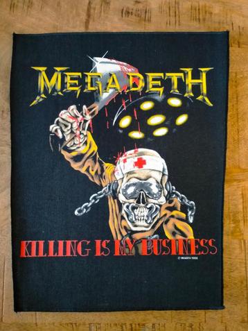 Megadeth Killing is my business 1988 vintage backpatch RARE beschikbaar voor biedingen