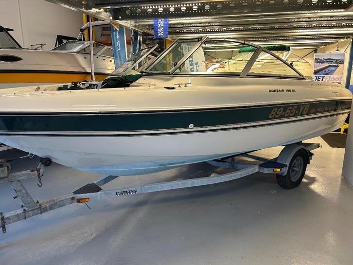 1996 speedboot Sunbird Corsair 1800 Bowrider Volvo 4.3l-V6, Watersport en Boten, Speedboten, Zo goed als nieuw, 6 meter of meer