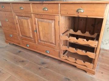 dressoir oud geloogd grenen veel opbergruimte Ehv of meijel beschikbaar voor biedingen