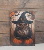 Kaart uil met pompoenen herfst/Halloween thema, Ophalen of Verzenden, 1980 tot heden, Ongelopen, Seizoenen