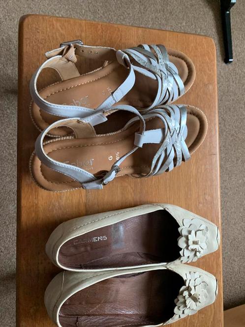 Gabor sandalen met sleehak ( 40, nieuw) en ballerina’s (39), Kleding | Dames, Schoenen, Zo goed als nieuw, Sandalen of Muiltjes