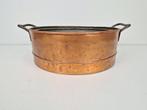 Vintage Franse koperen kookpot lectuurbak jampot ‘30, N, Ophalen of Verzenden, N, N