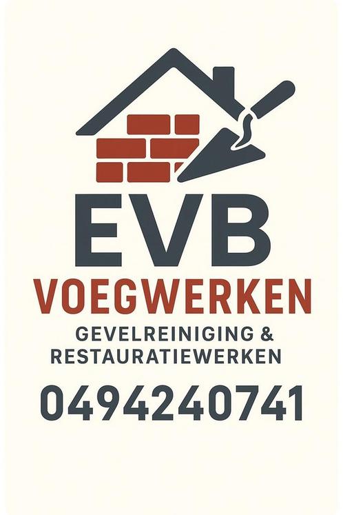 EVB slijp en voegwerken, Diensten en Vakmensen, Gevelrenovatie en Voegers, Gevelreiniging, Gevelrenovatie, Voegwerk