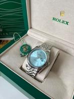 Rolex Datejust 126300 Blue Arabic 41mm Horloge Jubilee, Overige merken, Staal, Staal, Polshorloge