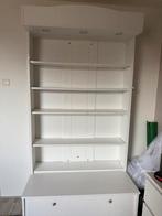 Witte Kast met Lampen & Verstelbare Planken, Huis en Inrichting, Kasten | Buffetkasten, Ophalen, Overige materialen, Gebruikt
