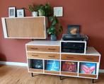 Wandmeubel voor muziek (vinyl, lp's, cd's) en TV, Huis en Inrichting, Kasten | Televisiemeubels, Ophalen, 25 tot 50 cm, Minder dan 100 cm