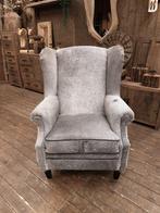koeienhuid fauteuil stoel loveseat landelijk barkruk grijs, Nieuw, Leer, 75 tot 100 cm, 50 tot 75 cm