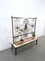 Stalen plantenrek met gekleurde tegels, Ophalen, Gebruikt