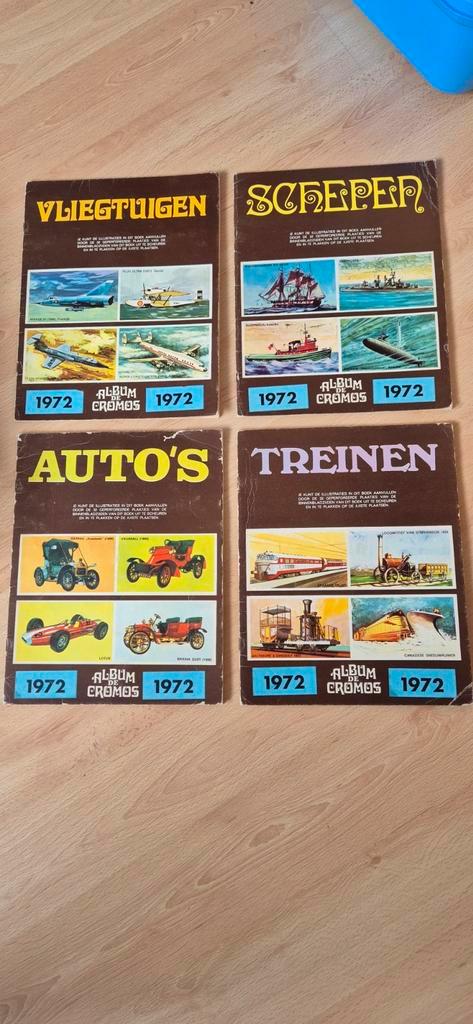 Cromos Albums 1971 - Vliegtuigen, Schepen, Auto's, Treinen, Verzamelen, Complete verzamelingen en Collecties, Ophalen of Verzenden