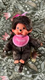 Monchichi met roze slab nieuwstaat, Ophalen of Verzenden, Zo goed als nieuw, Babypop