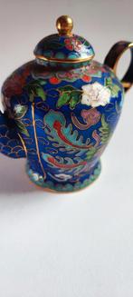 Cloisonne miniatuur thee potje 8,5cm, Antiek en Kunst, Antiek | Emaille, Ophalen of Verzenden