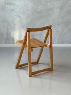 Jaren 70 klapstoel vintage Aldo Jacober retro folding chair, Huis en Inrichting, Gebruikt, Bruin, Vintage, Ophalen of Verzenden