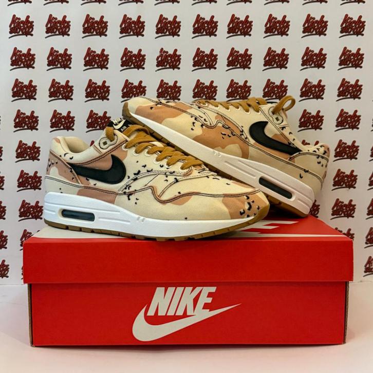 Nike Air Max 1 Dessert Camo | EU 42, Kleding | Heren, Schoenen, Zo goed als nieuw, Sneakers of Gympen, Bruin, Ophalen of Verzenden