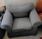 2x Ikea fauteuil Ektorp grijs, Huis en Inrichting, Fauteuils, Gebruikt, 75 tot 100 cm, Ophalen of Verzenden, Stof