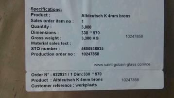 Glas Altdeutsch Brons beschikbaar voor biedingen