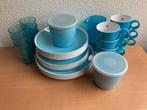 Mepal Rosti Flow: 6 persoons servies in blauw, Caravans en Kamperen, Zo goed als nieuw