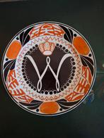 Wandbord inhuldiging Wilhelmina 1898 Petrus regout, Ophalen of Verzenden