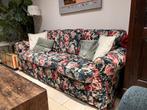 Ikea Ektorp 3-zitsbank met gebloemde hoes, Huis en Inrichting, Banken | Bankstellen, Ophalen, Gebruikt, Driepersoons, 75 tot 100 cm