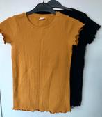 Pakketje 2 mooie Hema rib shirts 146-152, Meisje, Ophalen of Verzenden, Zo goed als nieuw, Shirt of Longsleeve