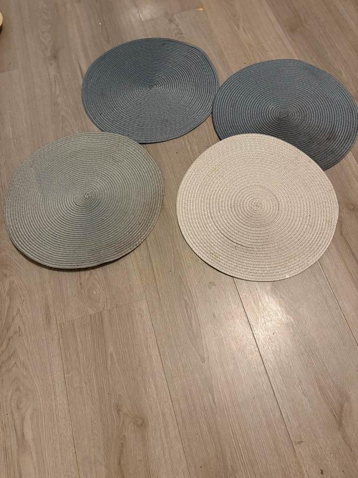 Set van 4 placemats, Huis en Inrichting, Woonaccessoires | Onderzetters, Gebruikt, Bord, Ophalen of Verzenden