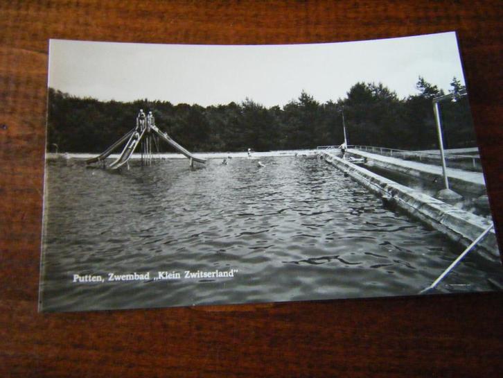 S36 - Putten - Zwembad / Bosbad - Mooi/Oud 2, Verzamelen, Ansichtkaarten | Nederland, Gelderland, 1940 tot 1960, Ophalen of Verzenden