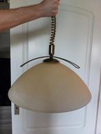 Hanglamp glas, Huis en Inrichting, Lampen | Hanglampen, Ophalen, Gebruikt, Glas, 50 tot 75 cm