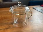 Glazen theepot (dubbelwandig), Huis en Inrichting, Keuken | Servies, Overige typen, Ophalen of Verzenden, Overige stijlen, Glas