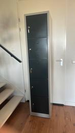 5 deurs locker kast grijs 190cm hoog, Ophalen, Zo goed als nieuw