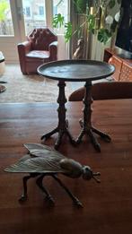 Messing plateau en asbak vlieg retro vintage, Antiek en Kunst, Ophalen of Verzenden, Brons