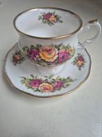 Queens rosina fine bone china porselein, Ophalen of Verzenden, Zo goed als nieuw, Porselein, Kop en/of schotel