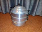 Aziatische stoompan, Ophalen, Gebruikt, Aluminium, Kookpan of Snelkookpan