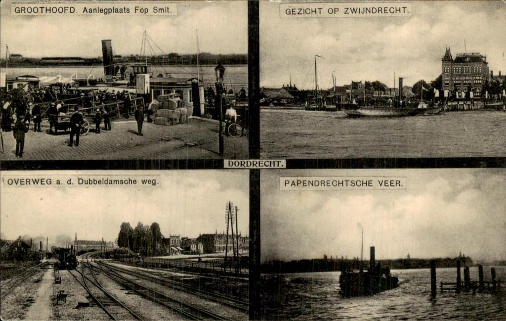 Dordrecht - Aanlegplaats - Fop Smit, Verzamelen, Ophalen of Verzenden, Voor 1920, Ongelopen, Zuid-Holland